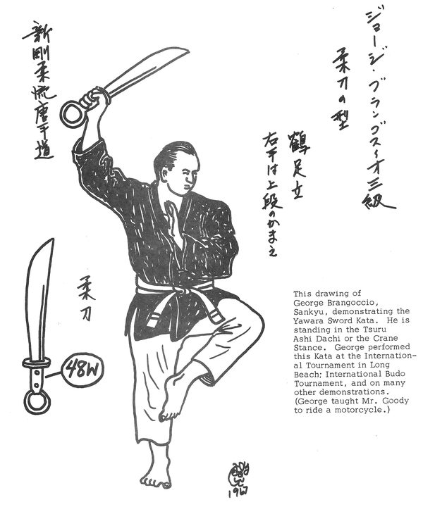 George Brangoccio, drawn by Shihan Frank Goody for his 1967 booklet on the teachers of the school.